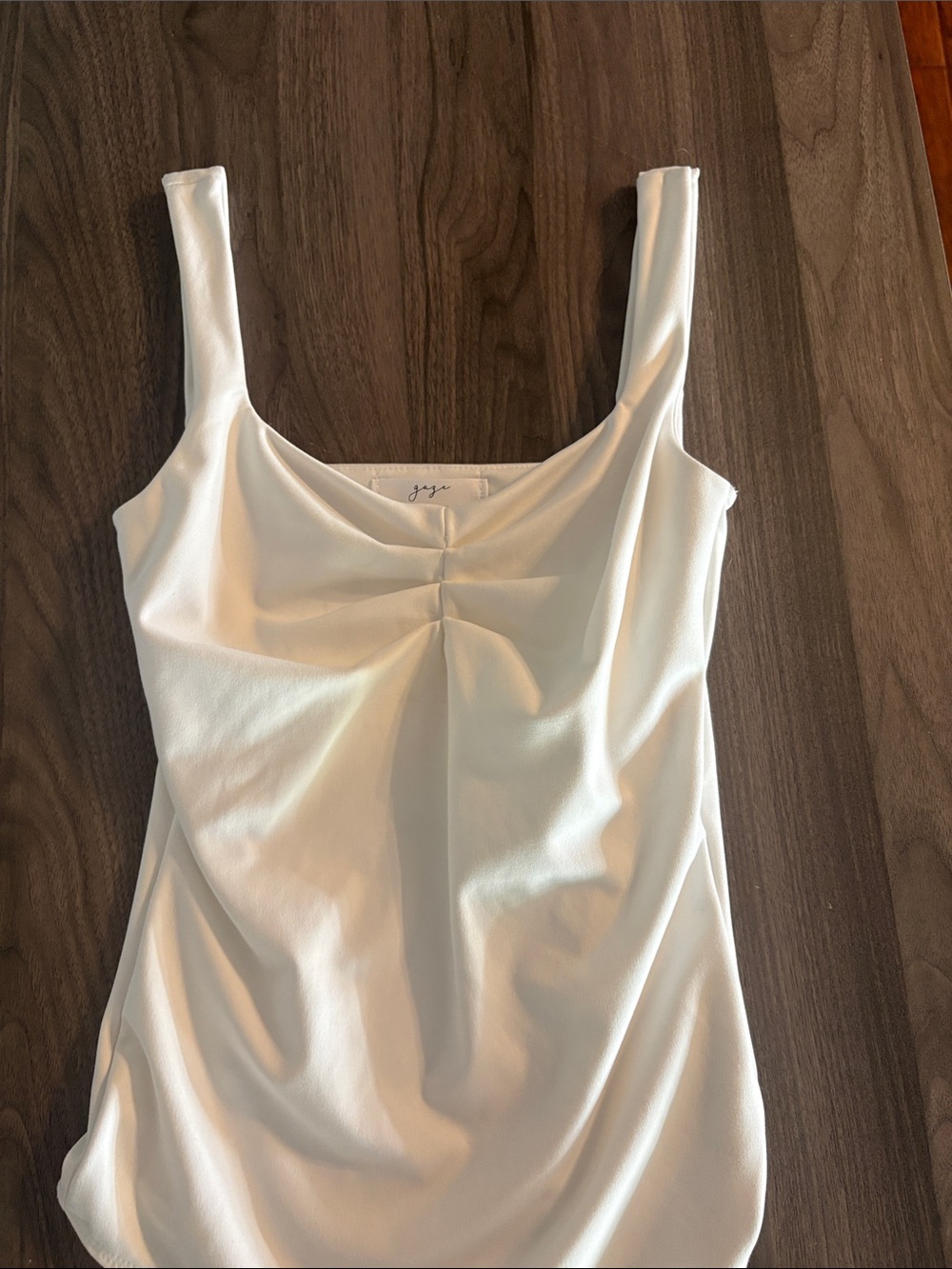 Gaze | White Bodysuit | Snap Closure | - Picture 4 of 15